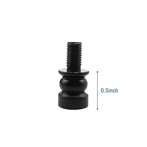 Image of ECUDIS Lamp Shade Risers Lamp Finial Extender, 2 Pack (Black, 0.5 Inch)