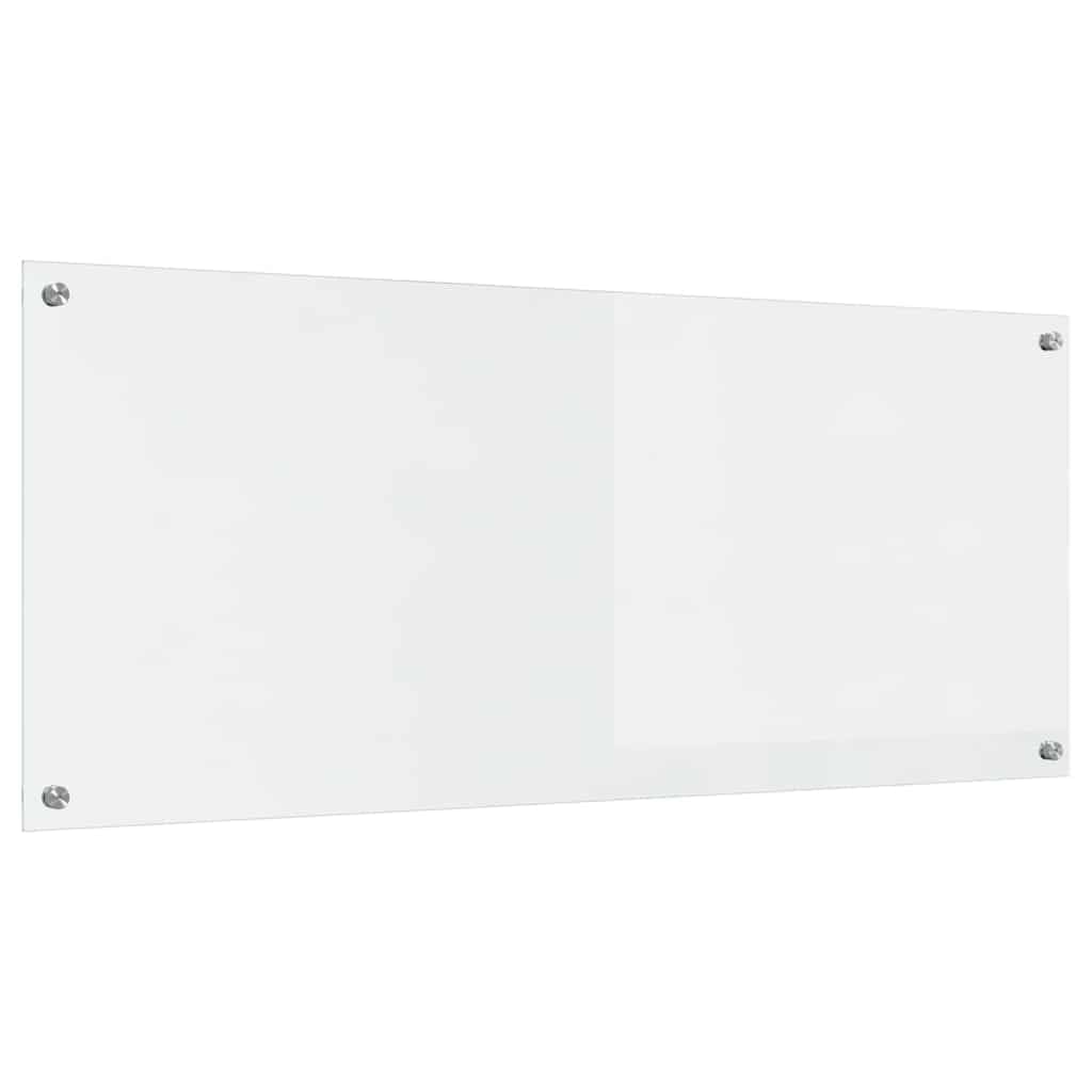 Küchenrückwand Transparent 120 x 50 cm Gehärtetes Glas, Modernes Küchenzubehör, Hitzebeständig, Ergonomisch, Platzsparend, Mit Montage, Für Kochen und Backen