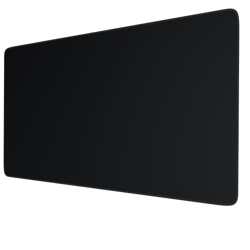 TITANWOLF – Alfombrilla Gaming XXL para ratón 900x500 – Mouse Pad - Precisión y Velocidad - Parte Inferior de Goma para una sujeción Estable - Antideslizante, Resistente al Agua – Motivo Negro