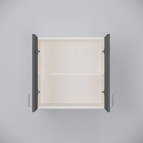 Image of SPECIALITY PANELS 2 Door Modular Wall Mounted Kitchen Cabinet with Organizer Shelf Space Saving Storage Unit Engineered Wood Cupboard for Kitchen Living Room Utility Organizer Furniture | DIY Assembly