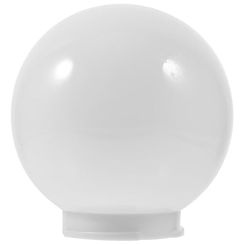 Image of Angoily 6 Inch White Acrylic Replacement Globe Round Lamp Shade Covers for Ceiling Wall Fixtures Lamp Posts Streetlight 83mm, 15.00X15.00X15.00CM, HT511116DI5OLA4V