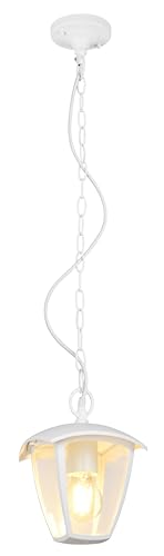 Trio Leuchten Außen Pendelleuchte Venta 363260131, Aluminium Druckguss Weiß matt, Kunststoff klar, exkl. 1x E27