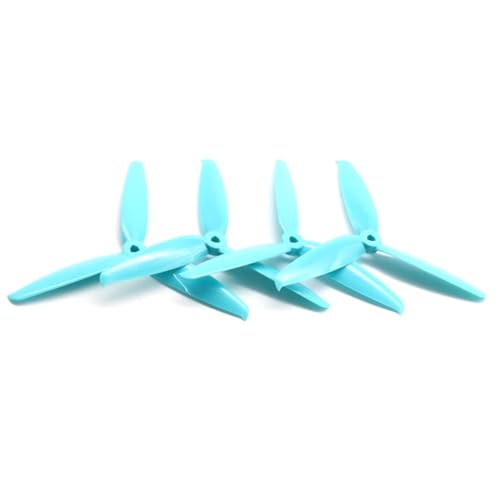 Hélice pour drone F6042 tripale de 6 pouces bleue pièce de rechange