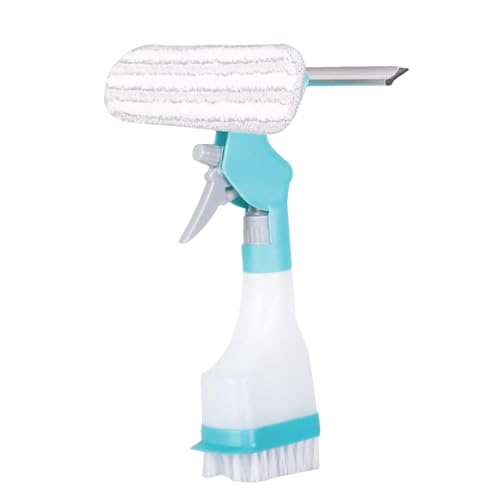 Car Window Cleaner - Household Glass Washing Equipment - Cordless Window Vacuum Cleaner, 4-in-1 Glass Cleaning Scraper with Multi-Head for Glass & Window