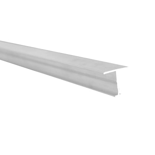 HOMEWELL - Profilé H pour façade de placard, effet japonisant, relie deux panneaux de 19 mm - Lg 1,5 m (1500 x 21,7 x 24 mm, Laqué blanc)
