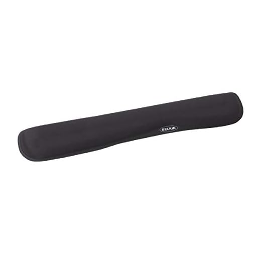 Belkin F8E263-BLK WaveRest Gel Wrist Pad for Keyboards, Black
