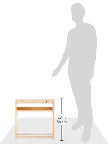 Amazon.co.jp: 無印良品 パイン材デスクワゴン 幅24×奥行55×高さ57.5cm