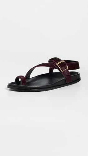 ALOHAS Women's Siren Soft Burgundy Leather Sandals2