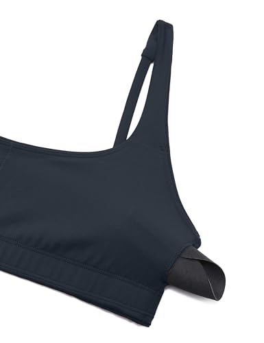 Image of CRZ YOGA Butterluxe Square Neck Sports Bras | Light Support, Removable Pads, Yoga, Extremely Soft, Low Coverage, Adjustable Spaghetti Straps, for Women