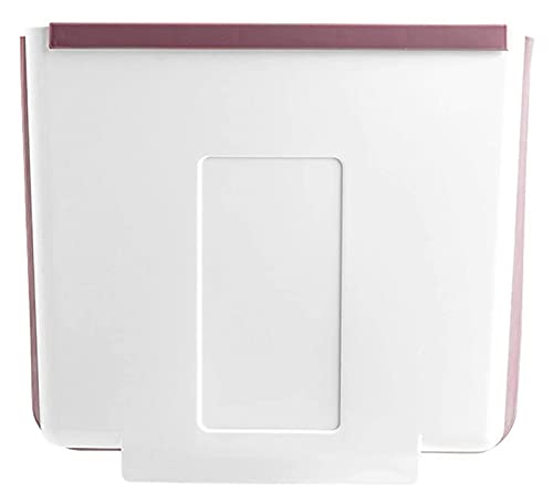 Household Trash Hanging Trash Can Foldable Wall- Mounted Trash Bins for Kitchen Cabinet Door and Bathroom Diaper Pail Hanging Garbage Can for Office and Baby Crib Garbage can