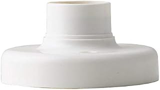 E27 Light Bulb Socket - Useful E27 Round Plastic Base Screw Light Bulb Lamp Socket Holder White E27 Base Lamp Socket Popular Lamp Holder - White