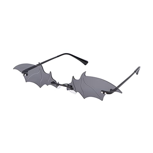 LIFKOME Halloween Bat Sunglasses Photo Props for Teens Adults Funny Party Glasses Bat Shape Decor