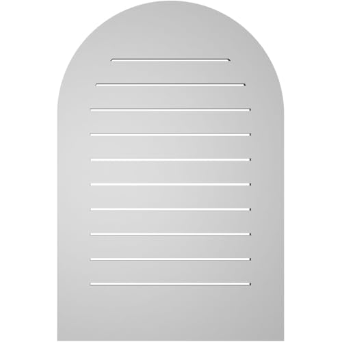 Ekena Millwork GVPRT24X3601SF Round Top Surface Mount PVC Gable Vent, Factory Primed White by Ekena Millwork - Image 4