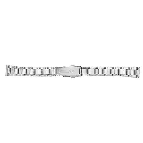 Tnfeeon Bracelet de Montre en Métal, Fermoir de Déploiement sécurisé à Dégagement Rapide Bracelet de Montre en Acier Inoxydable pour Femme pour Homme (14mm)