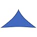 vidaXL Voile d'Ombrage Protection Voile Solaire Voile de Parasol Anti UV Jardin Patio Terrasse Balcon Extérieur 160 g/m² Bleu 3x3x4,2 m PEHD