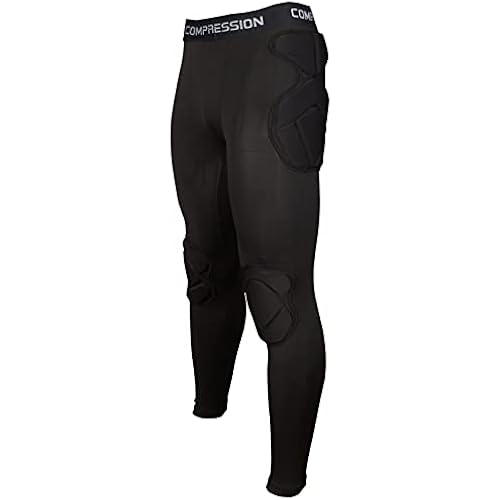 Mens Padded Compression Pants Football Girdles Athletic Leggings for Soccer Basketball Paintball Hockey