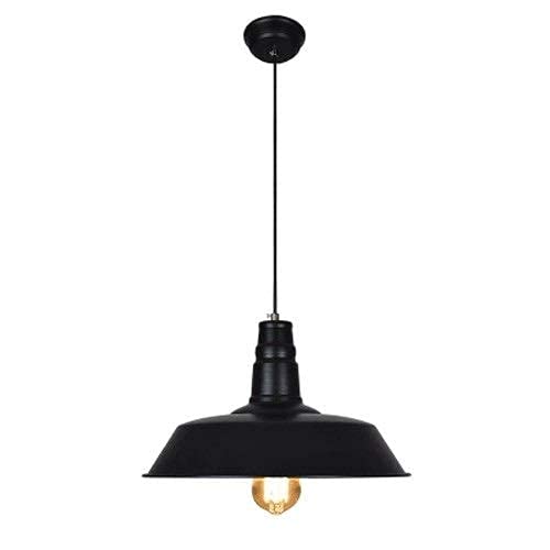 Araña vintage industrial con acabado metálico premium y linterna colgante para techos altos