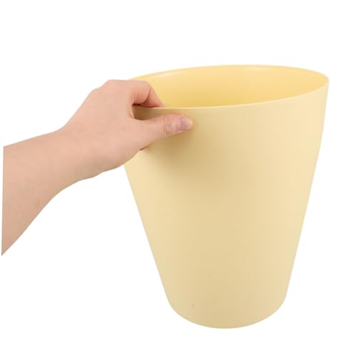 Caneca de basura plástica estilizada Levemolo color amarillo miniatura 4