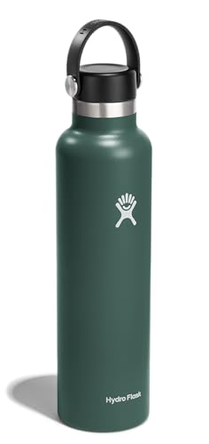 Image of Hydro Flask Water Bottle - Insulated Stainless Steel - Non Spill, Leakproof in 24 Oz Fir Green