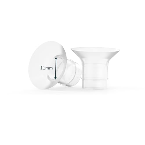 Image of Ameda Breast Pump Flange Insert | 11mm Flange Insert | Ameda Pump Parts | Universal Flange Insert | Compatible with GLO, MYA Joy, MYA Joy Plus and Pearl Breast Pumps | 2 Count