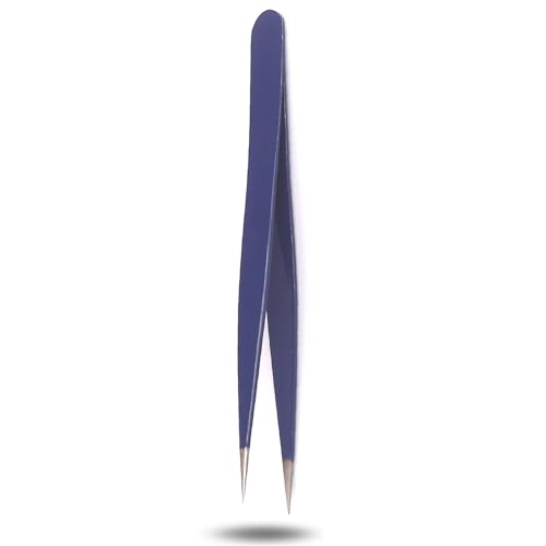 Precise Canada: Stainless Steel Point Tweezer, Blue