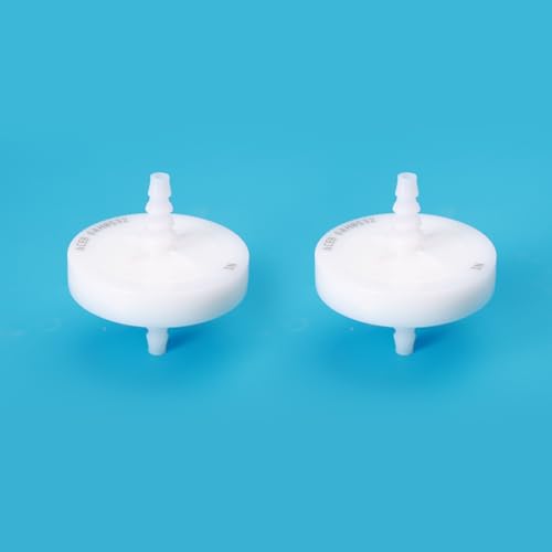 Image of PTFE Venting Filter Disc, 50mm 0.2μm, 0.42MPa Max. Pressure@25℃, 10 Pack | Hydrophobic PTFE Vent Filters, Non-sterile (Autoclavable), 1 /4 inch-1 /2 inch Stepped HB, EFA: 20 cm, Individually Packed