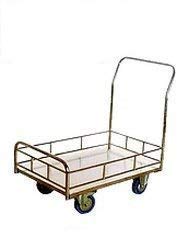 DG DEXAGLOBAL Stainless Steel Platform Trolley with Grill for Commercial Use V1 (LWH 22.5″x 44 “x 30” Inches) DG DEXAGLOBAL Stainless Steel Platform Trolley with Grill for Commercial Use V1 (LWH 22.5″x 44 “x 30” Inches)
