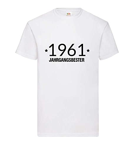 T-shirt vintage 1961 homme blanc XXXL idéal pour les barbecues en famille et sorties estivales