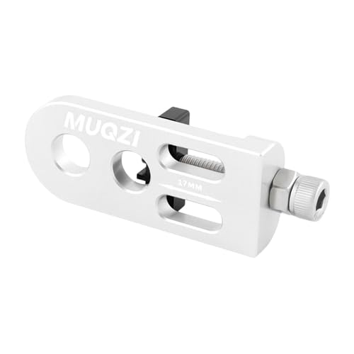 自転車チェーンテンショナー ユニバーサルフィット 自転車チェーンファスナー ロードバイク BMX用 シルバー, 銀, 72.7x26.5x14.2mm