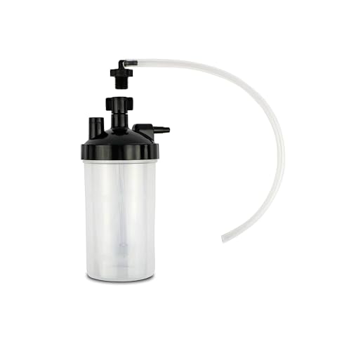 Crossmed Humidifier Bottle For Oxygen Concentrator With Tube For Phillips Oxygen or any Other Brand Oxygen Machine.