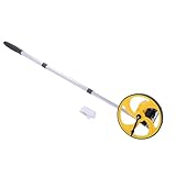 Sxhlseller Messrad, Verstellbare Struktur, Leichtes Distanzwerkzeug für den Bau, 8 Zoll Rollende Teleskopstange, Ein-Tasten-Reset, Geeignet für Immobilienspezialisten, Hausbesitzer,