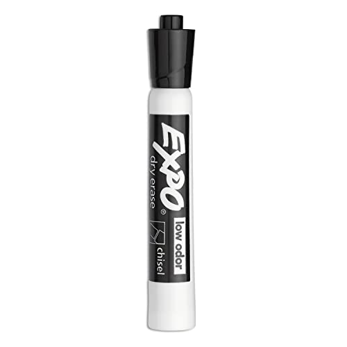 expo dry erase markers chisel tip black low-odor perfect for whiteboards non-porous surfaces amp home offices pack of 1 36 count total