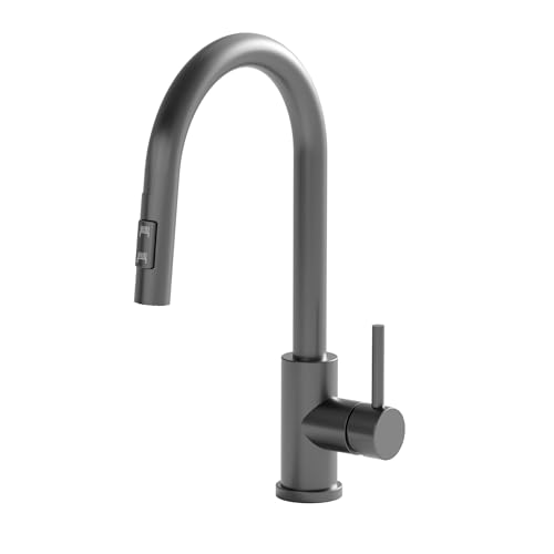 TRE Home - Grifos de cocina con rociador extraíble, grifo de fregadero de cocina, grifos de caravana, grifo de fregadero de utilidad con rociador, grifo de fregadero de lavandería, solo grifo de