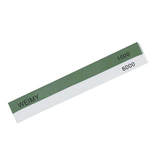 Weimy Sharpening Stone,Green Grit 1000/6000 Whetstone, Wet Stone Knife Sharpener With Non-Slip Base (Green 1000/White 6000) #TOP1