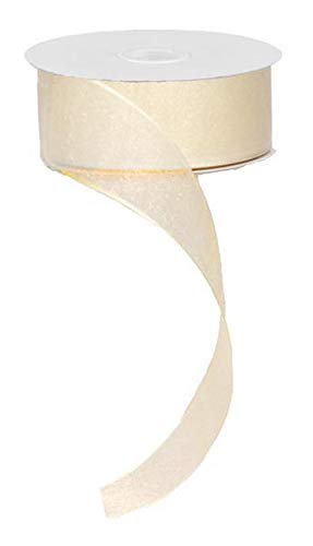 1.5"X25yd Snow Organza Ribbon
