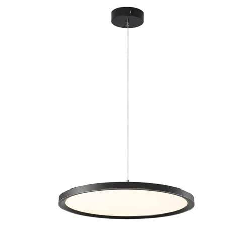 Chandelier acrylique noir suspension table angle cuisine séjour