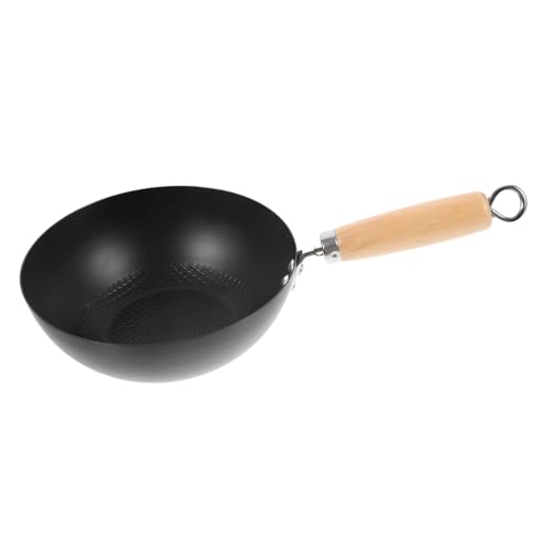 Wok de hierro fundido con tapa antiadherente mini miniatura 1