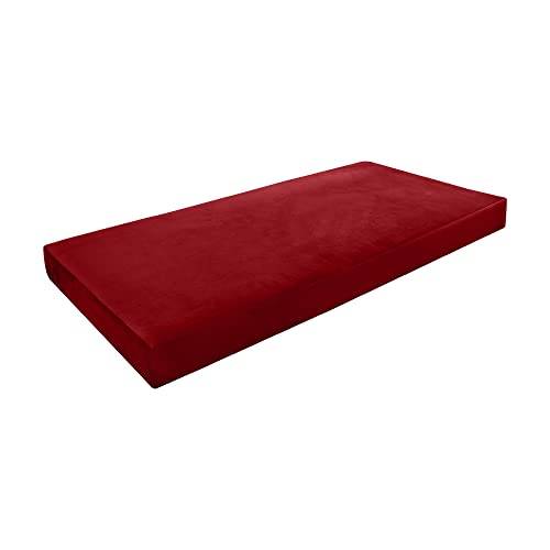 Cover ONLY Twin-XL Knife Edge Velvet Indoor Daybed Mattress 80
