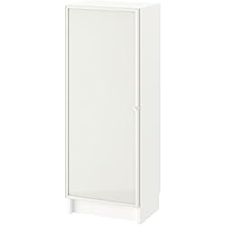 Ikea BILLY/HÖGBO - Estantería con puertas de cristal, 40 x 30 x 106 cm, color blanco