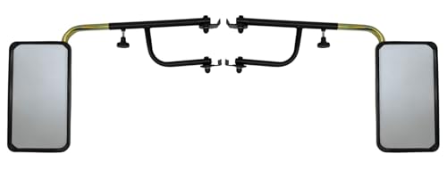 2 specchietti retrovisori esterni 305 x 170 ø14 – 18 trattore camion escavatore con specchio braccio