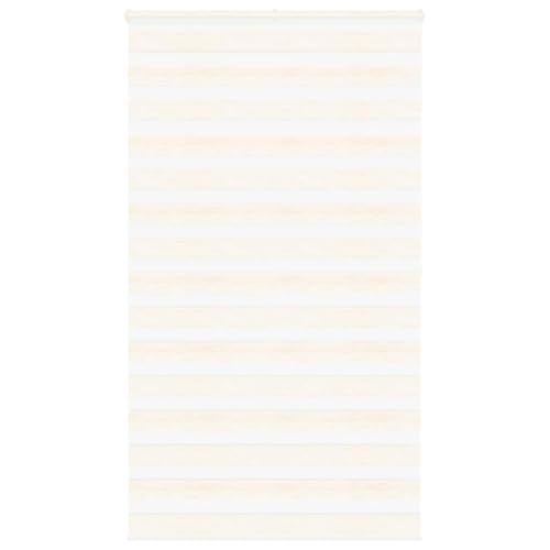 Zebra Persiana enrollable 100% poliéster, protección solar y visual con cadena, fácil de limpiar y montar para ventanas en el salón, dormitorio u oficina