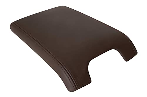 Richmond Auto Upholstery - Center Console Lid Cover Compatible with 2009-2010 Ford F-150 Platinum Edition, Replacement Genuine Leather, Brown