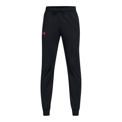 Under Armour Boys Brawler 2.0 Tapered Pants, (003) Black/Racer Red/Racer Red, Small