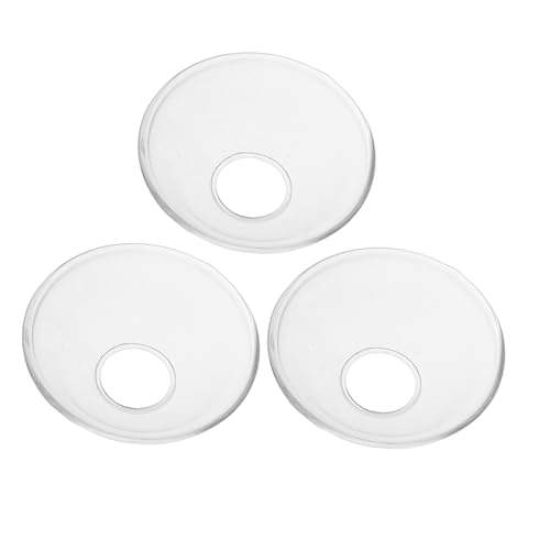 PRETYZOOM 3pezzi Raccoglitore di Cera Goccia per Candele Piatto di Vetro per Candele Raccoglitore di Cera Decorativo in Vetro per Proteggere Mobili da Gocce