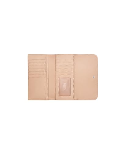 Image of Guess Rose Petal Printed Snap Button Abbas Slim Tri-Fold Wallet