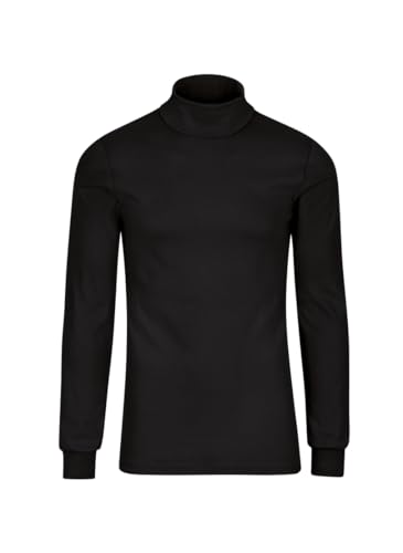 Trigema Herren 685010 Langarmshirt, Schwarz, L EU