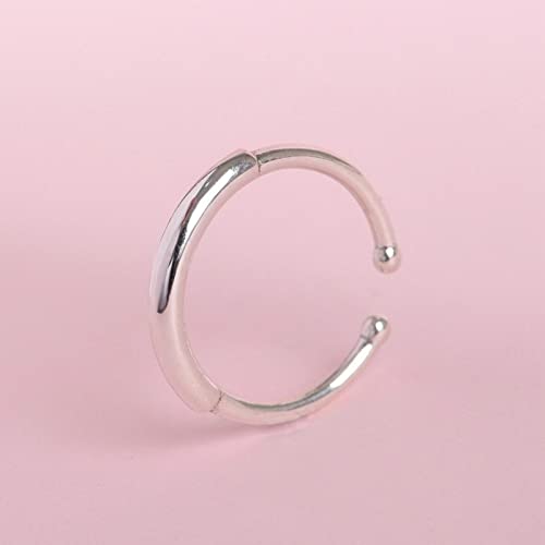 Bague ajustable pour femme en argent S925 brillant chic