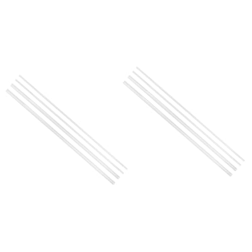 Cabilock 2sets 4pcs Clear Tubing Transparent Round Tubes for Crafts Medical Aquariums Lightweight Easy to Use Various 4pcs*2