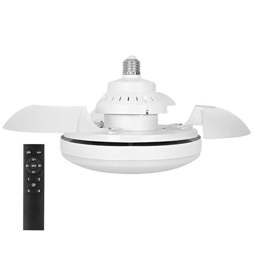 Hogvinnatil Ventilador de techo de dormitorio, ventilador de techo con control remoto | Ventilador sin luces retráctil silencioso con luces,Control remoto, dispositivo de enfriamiento doméstico,