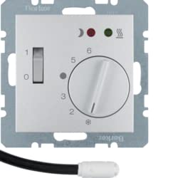 Termostato suelo radiante Berker by Hager20341404 Aluminio